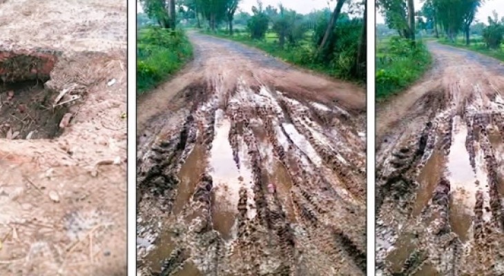 মুন্ডুমালা-কাঁকনহাট সড়ক যেন মরণফাঁদ 